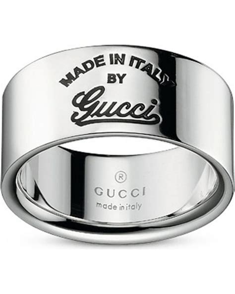 gucci e ring|Gucci trademark ring.